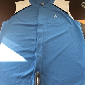 Jordan sleeveless button down jersey style